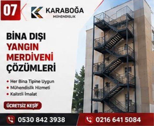 İstanbul Makaralı Yangın Merdiveni İmalatı ve Yangın Kapısı Fiyatları