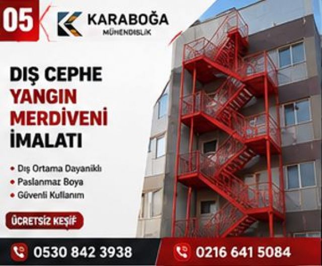İstanbul Makaralı Yangın Merdiveni İmalatı ve Yangın Kapısı Fiyatları