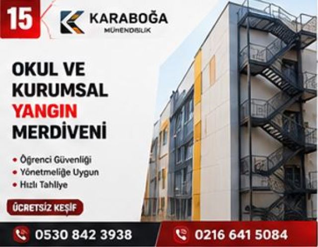 İstanbul Makaralı Yangın Merdiveni İmalatı ve Yangın Kapısı Fiyatları